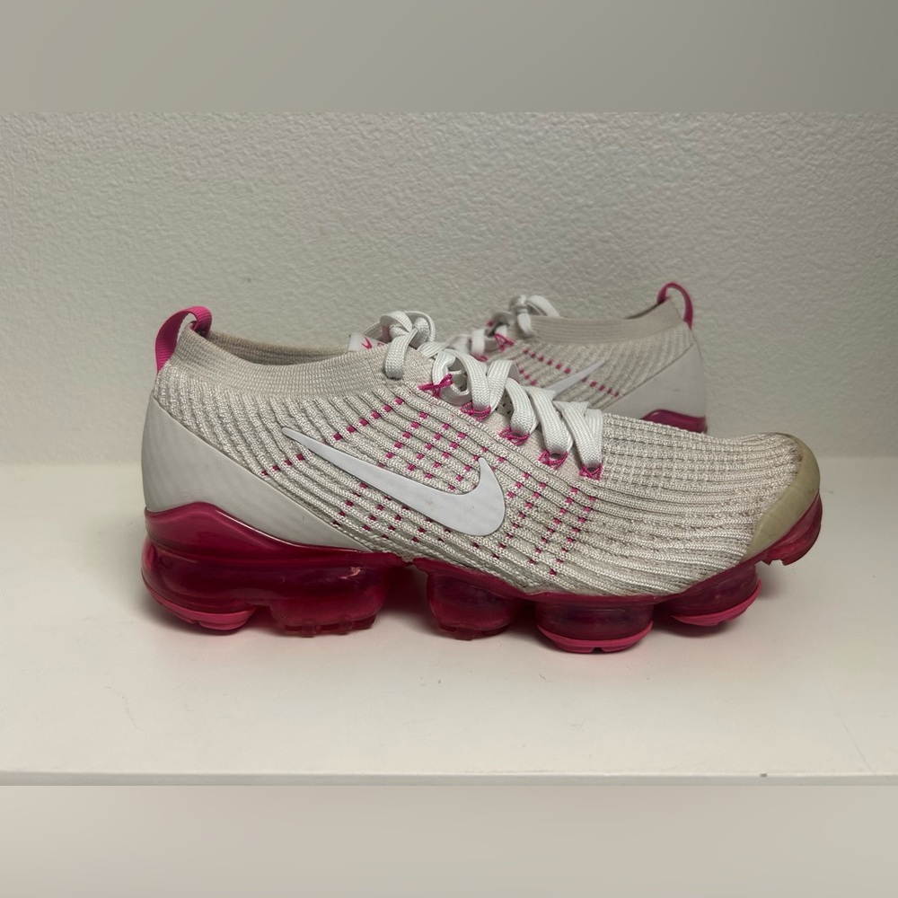Nike Air VaporMax Flyknit 3 Phantom Laser Fuchsia Pink Rise AJ6910-005 Women 9.5